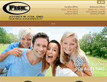 Tablet Screenshot of fiskorthodontics.com